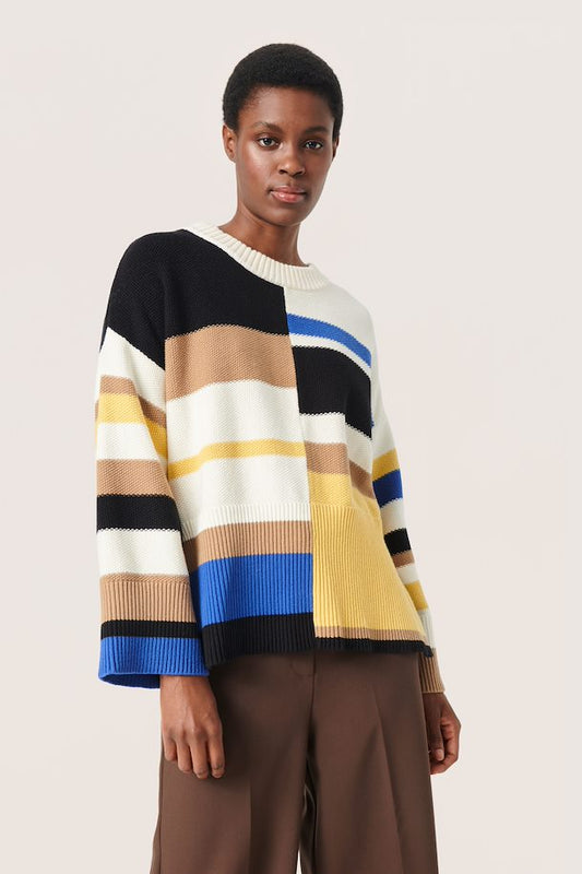 SLMusling Pullover Multi Coloured Stripe pattern